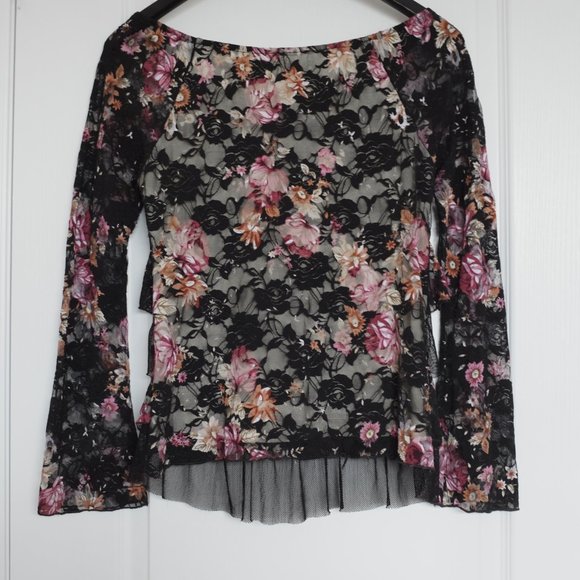 COPY - Flaunt Your Feminine Style w Sweetheart Neck Floral Lace Top in Size S w… - Picture 2 of 9